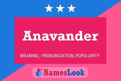 Anavander Name Poster