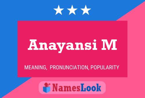 Anayansi M Name Poster