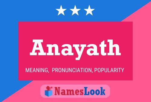 Anayath Name Poster