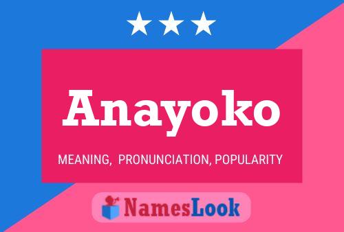 Anayoko Name Poster