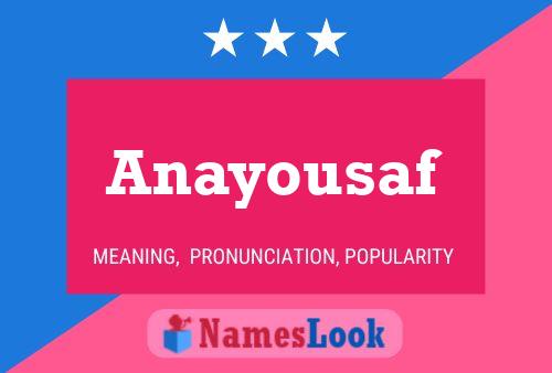 Anayousaf Name Poster