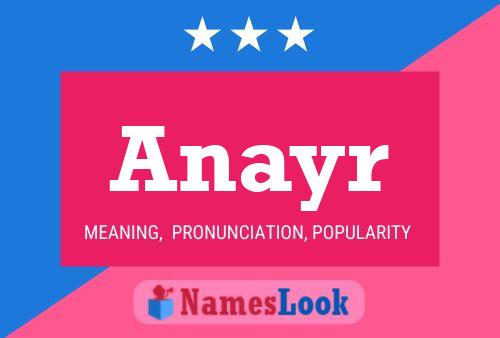 Anayr Name Poster