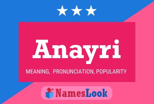 Anayri Name Poster