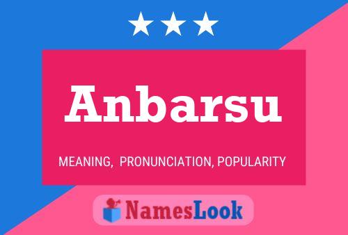 Anbarsu Name Poster