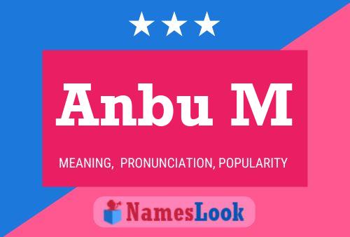 Anbu M Name Poster