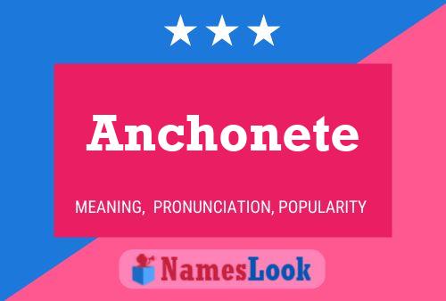 Anchonete Name Poster