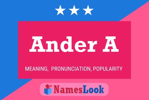 Ander A Name Poster