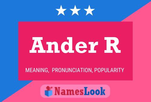 Ander R Name Poster