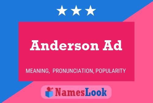 Anderson Ad Name Poster