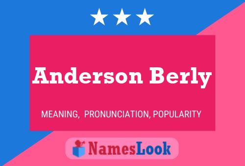 Anderson Berly Name Poster