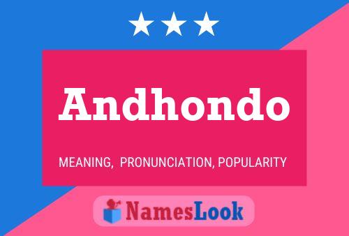 Andhondo Name Poster