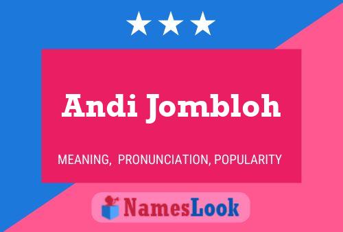 Andi Jombloh Name Poster