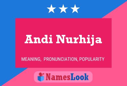 Andi Nurhija Name Poster