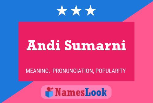 Andi Sumarni Name Poster