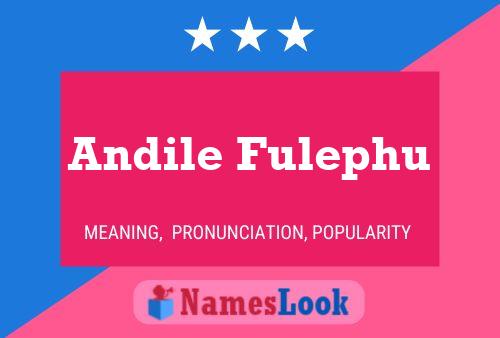 Andile Fulephu Name Poster