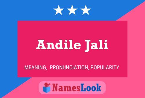 Andile Jali Name Poster