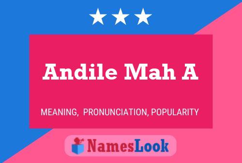 Andile Mah A Name Poster