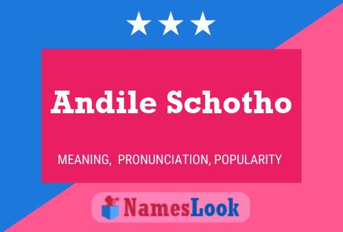 Andile Schotho Name Poster