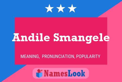 Andile Smangele Name Poster