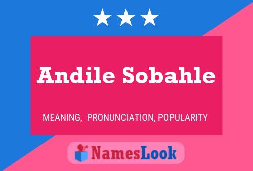 Andile Sobahle Name Poster