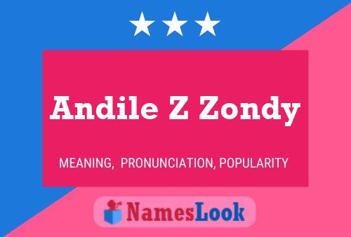 Andile Z Zondy Name Poster