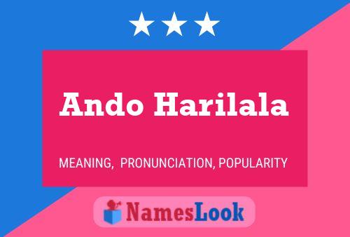 Ando Harilala Name Poster