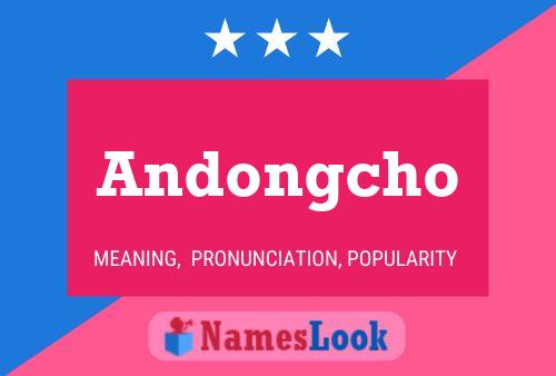 Andongcho Name Poster