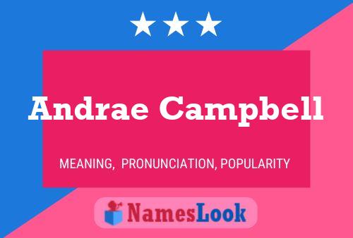 Andrae Campbell Name Poster