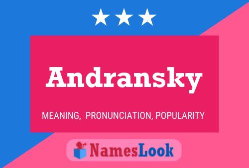 Andransky Name Poster