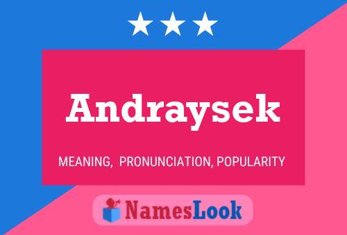 Andraysek Name Poster