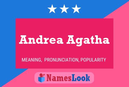 Andrea Agatha Name Poster