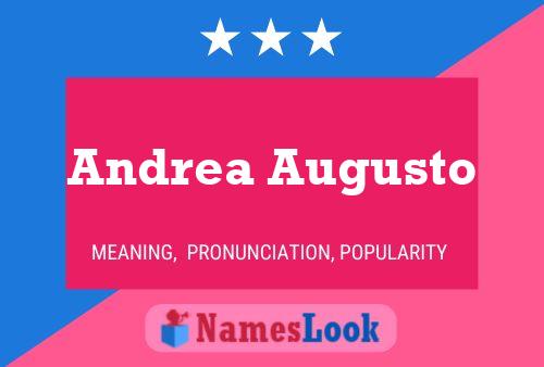 Andrea Augusto Name Poster