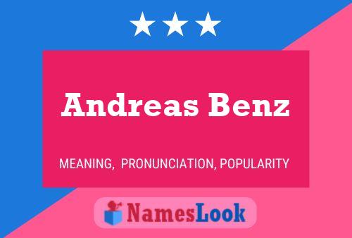 Andreas Benz Name Poster