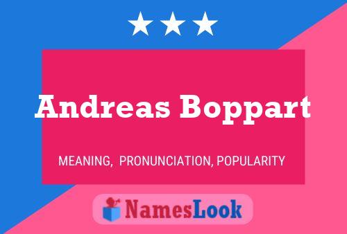 Andreas Boppart Name Poster