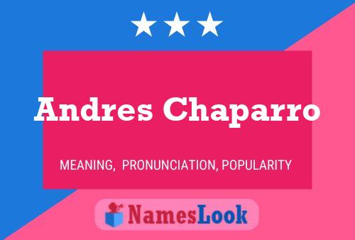 Andres Chaparro Name Poster