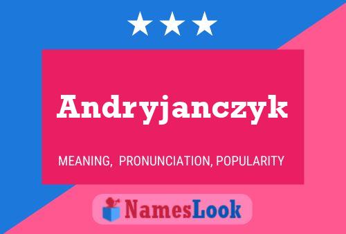 Andryjanczyk Name Poster