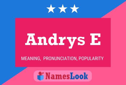 Andrys E Name Poster