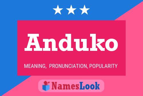 Anduko Name Poster