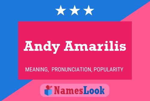 Andy Amarilis Name Poster