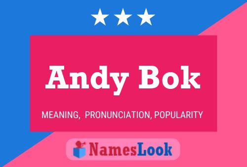 Andy Bok Name Poster