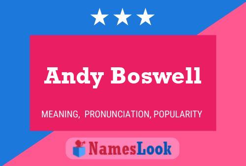 Andy Boswell Name Poster