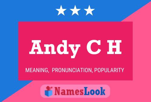 Andy C H Name Poster