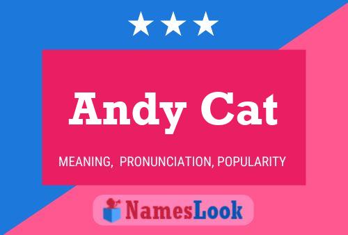 Andy Cat Name Poster