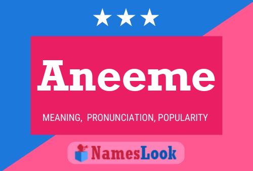 Aneeme Name Poster