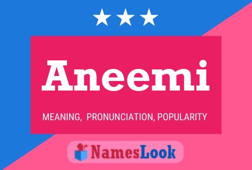 Aneemi Name Poster