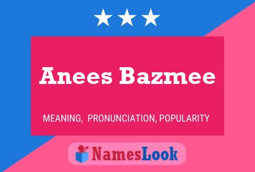 Anees Bazmee Name Poster