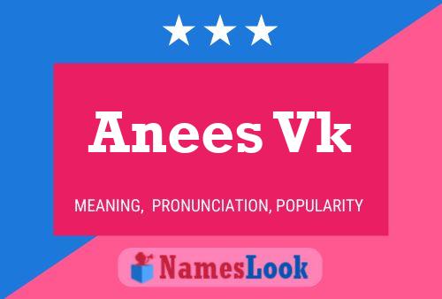 Anees Vk Name Poster