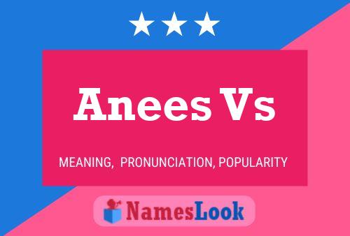 Anees Vs Name Poster