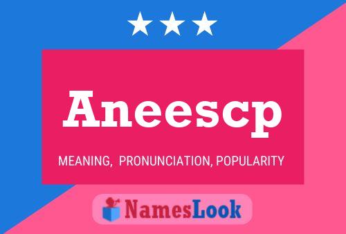 Aneescp Name Poster