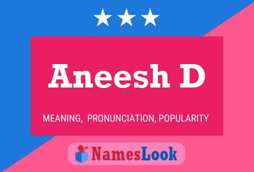 Aneesh D Name Poster